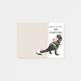 Funny cat krast tegen T-rex dinosaurus Post-it® Notes
