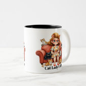 Funny Cat Lady Mom Coffee Mug (Devant droit)