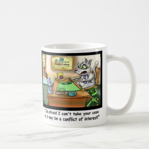 Funny Cat & Lawyer Funny Coffee Mok