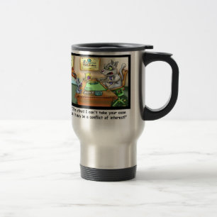 Funny Cat & Lawyer Funny Travel Mug Reisbeker