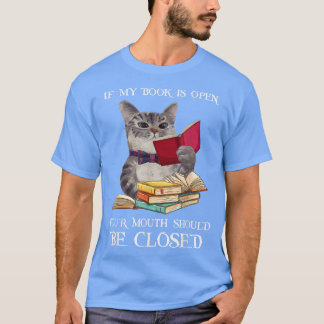Funny Cat, Leading Book Lover T-shirt