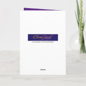 Funny Cat Louly zingt de Birthday Song Kaart (Achterkant)