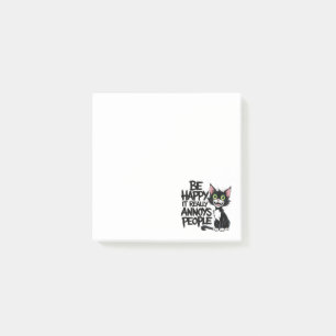 Funny Cat Lover Gift Zwart Kat Humor Post-it® Notes