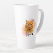 Funny Cat Lover Latte Mug – Cute Gift for Cat Moms (Angle droit)