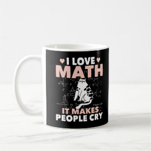 Funny Cat Lover Mathematics Humor Wiskunde Nerd Koffiemok