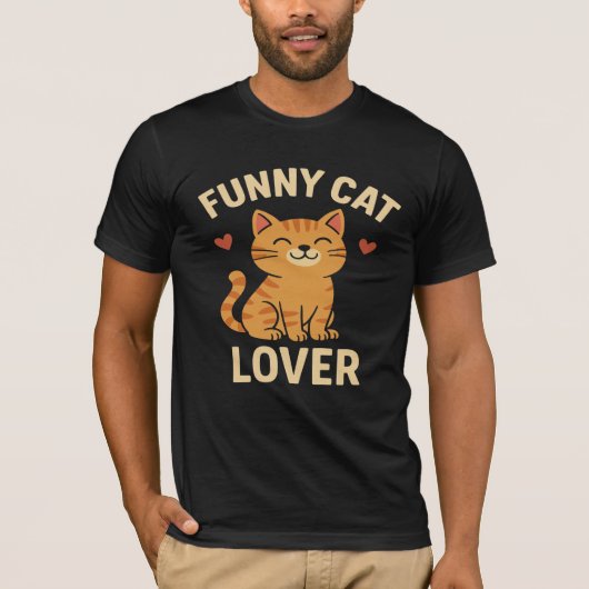 Funny Cat Lover T-Shirt – Cute & Hilarious Cat (Devant)