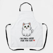 Funny Cat Lover Valentine Mousepad - I'm Only Here Schort (Voorkant)