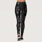 Funny Cat Ma AF Crazy Cat Lady Meme Leggings (Achterkant)