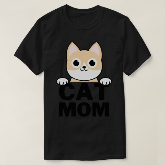 Funny Cat mama T-shirt (Design voorkant)