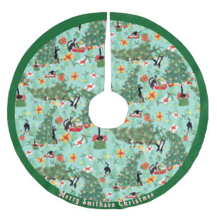 Funny Cat Meent Kerstmis Kerstboom Rok