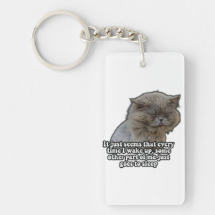 Funny cat meme for kitty lovers and cat owners sleutelhanger