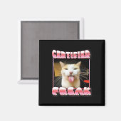 Funny Cat Meme - Gecertificeerde Freak Funny Cat M Magneet (Voorkant / Achterkant)
