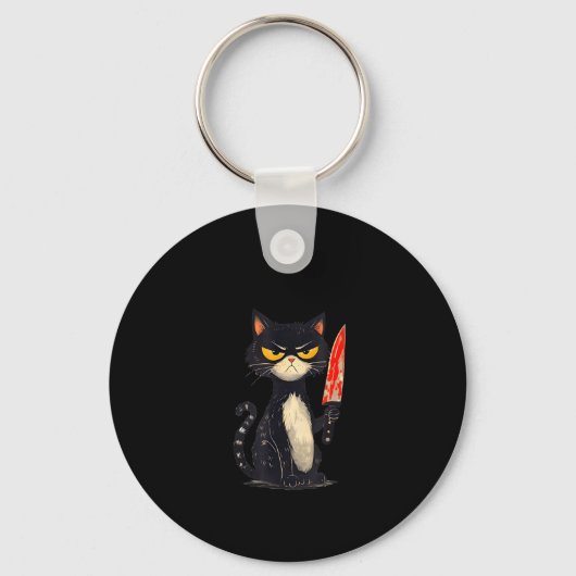 Funny Cat Meme I Require Snacks Design Men Women  Sleutelhanger (Voorkant)