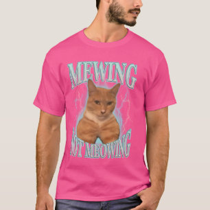 Funny Cat Meme Mewing Schattige Funny Cat Mewing C T-shirt