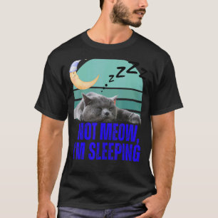 Funny Cat Meme Retro Kat Feline Lover niet T-shirt