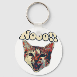 Funny cat meme voor katten- en katteneigenaars sleutelhanger