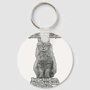 Funny cat meme voor katteneigenaars en kattenliefh sleutelhanger
