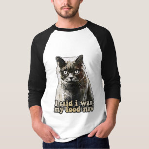 Funny cat meme voor kattenliefhebbers en kattenkat t-shirt