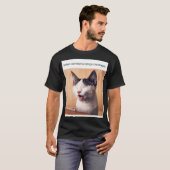 Funny Cat Meme When Someone Brings Me Bagel T-shirt (Voorkant volledig)