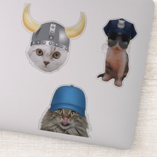 Funny Cat Memes Sticker (Detail)