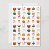 Funny Cat Meowy Carte de Noël (Dos)