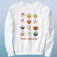 Funny Cat Meowy Kerstmis