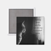 Funny Cat met bestaande crisis Magneet (Voorkant / Achterkant)