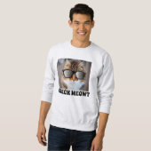 Funny Cat met CHECK MEOWT sweatshirts T-shirts (Voorkant volledig)