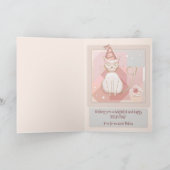 Funny Cat met Mouse Birthday Kaart (Binnen)