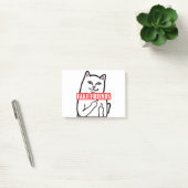 Funny Cat Middle Finger Fake Friends Post-it® Notes (Kantoor)