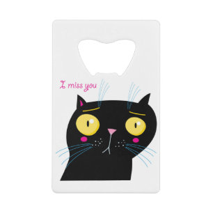 Funny cat mist je kredietkaart flessenopener