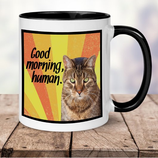 Funny Cat Mok - Goedemorgen, mens