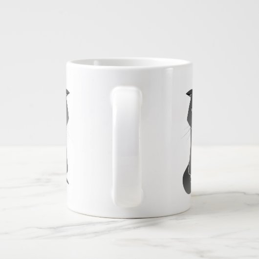 Funny Cat Mok - Grumpy Grey Cat (Achterkant)