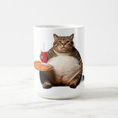 Funny Cat Mok – Pizza Lover Gift Koffiekopje (Center)