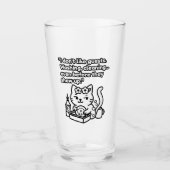 Funny Cat Mug – Introvert Humor Quote Glas (Voorkant)