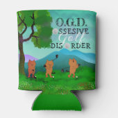 Funny Cat Obsessief Golf Aandoening Koelbox Blikjeskoeler (Achterkant)