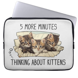 Funny Cat of Kittens Laptop Sleeve