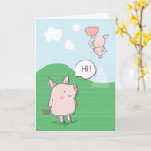 Funny Cat op St. Patrick’s Day met Groen Pet Strop Kaart (Gele Bloem)