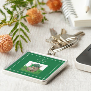 Funny Cat op St. Patrick's Day Sleutelhanger