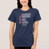 Funny Cat Owner Custom  Tri-Blend Shirt (Voorkant)