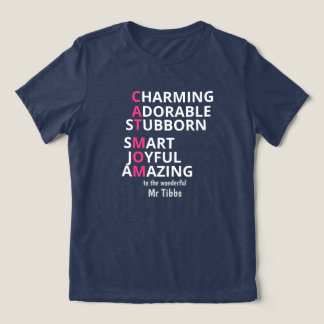 Funny Cat Owner Custom  Tri-Blend Shirt