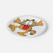 Funny cat papieren bordje (Gekanteld)