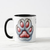 Funny Cat Paw Coffee Mug (Gauche)