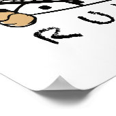 Funny Cat Peeking Sticker - Ben je kitten me? Poster (Hoek)