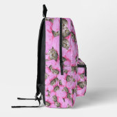 Funny Cat Pink Bedrukte Rugzak (Links)