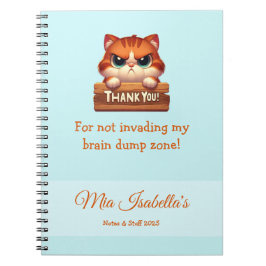 Funny Cat - Privacy Notitieboek 