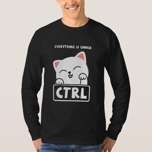 Funny Cat Programmer Developer Coder Computer Scie T-shirt (Voorkant)