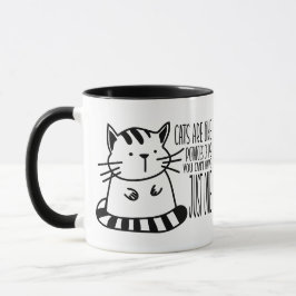 Funny Cat Pun Coffee Mok, Cat Lover Magic Mok