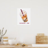 Funny Cat Pun Illustratie Poster (Keuken)