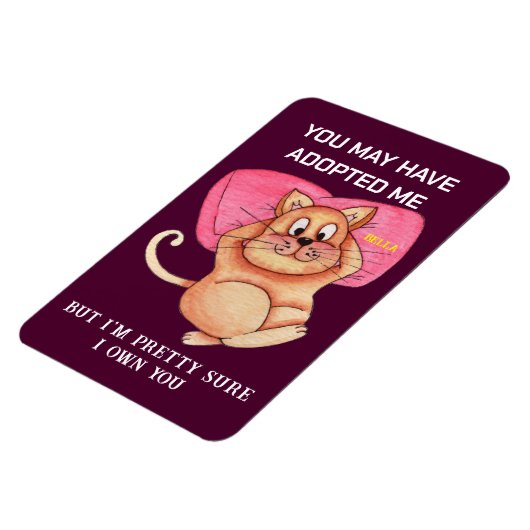 Funny Cat Pun Magnet - Kitchen Fridge Meme Gift (Côté Gauche)